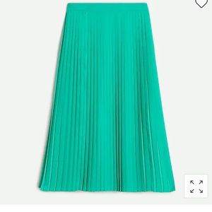 JCREW PLEATED MIDI SKIRT- BRIGHT PINK NOT GREEN